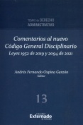 Comentarios al nuevo Código General Disciplinario